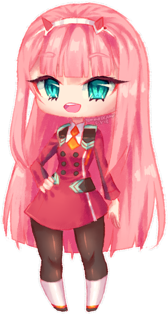 Quick Repost Of Zero Two As A Chibiiiiiii - Doll (927x1200), Png Download