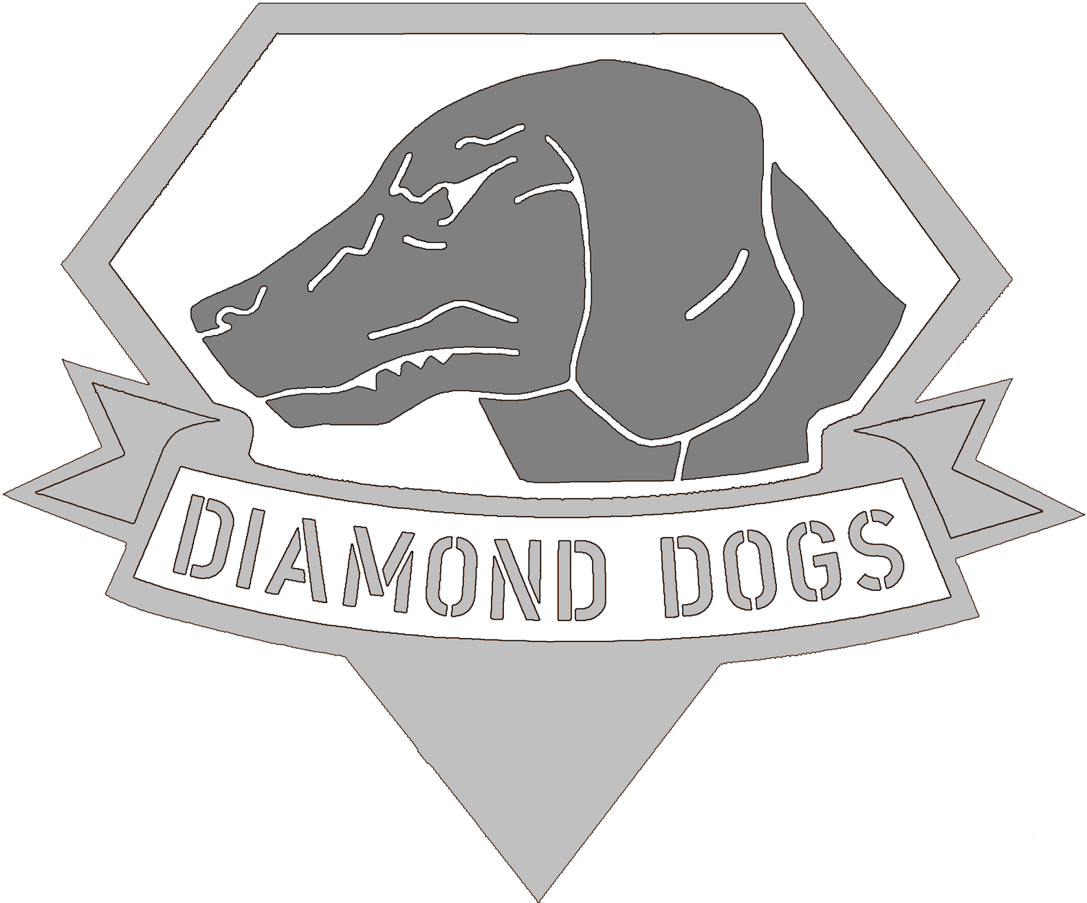 Pepakura, Papercraft, Своими Руками, Руководство, Diamond - Diamond Dogs Metal Gear (1600x1317), Png Download