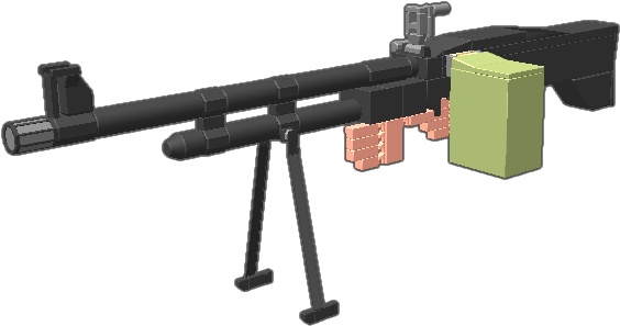First Person Point Of View Model Based On The M60e4 - Assault Rifle (768x768), Png Download