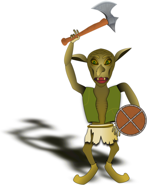 Green Goblin Monster Fairy Tale Legendary Creature - Goblin (530x750), Png Download