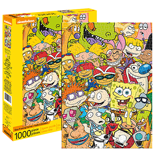 Nickelodeon Cast 1000 Piece Puzzle (600x600), Png Download