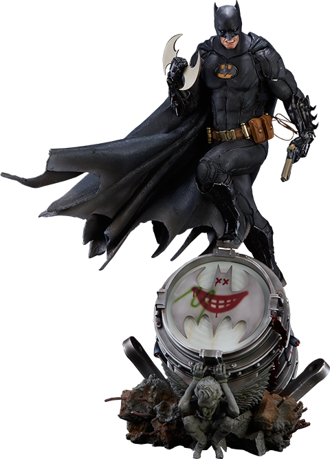 Iron Studios Batman Black Edition Statue - Iron Studios Batman Statues (480x667), Png Download