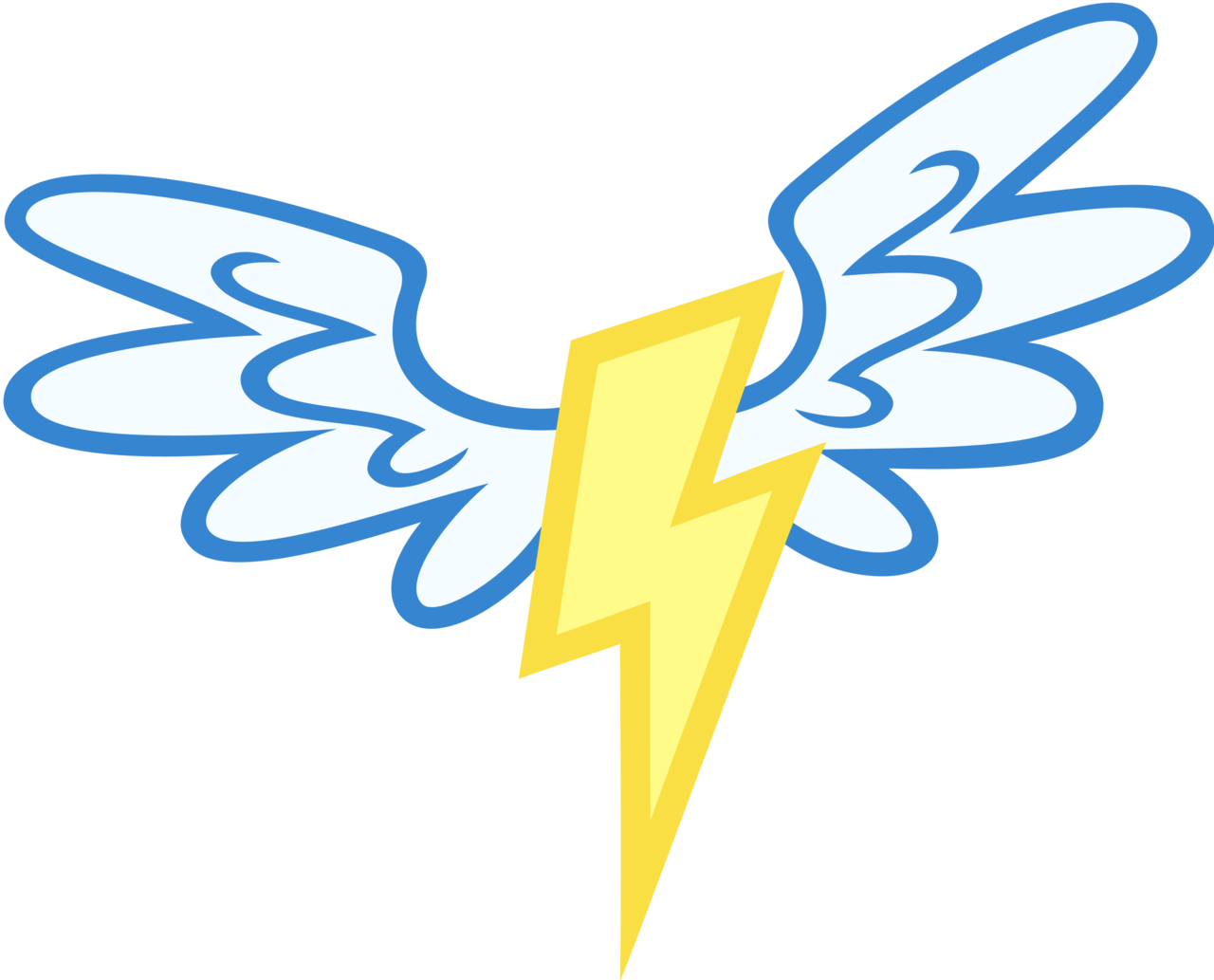 And Cutie Mark - Mlp Wonderbolt Cutie Mark (1280x1033), Png Download