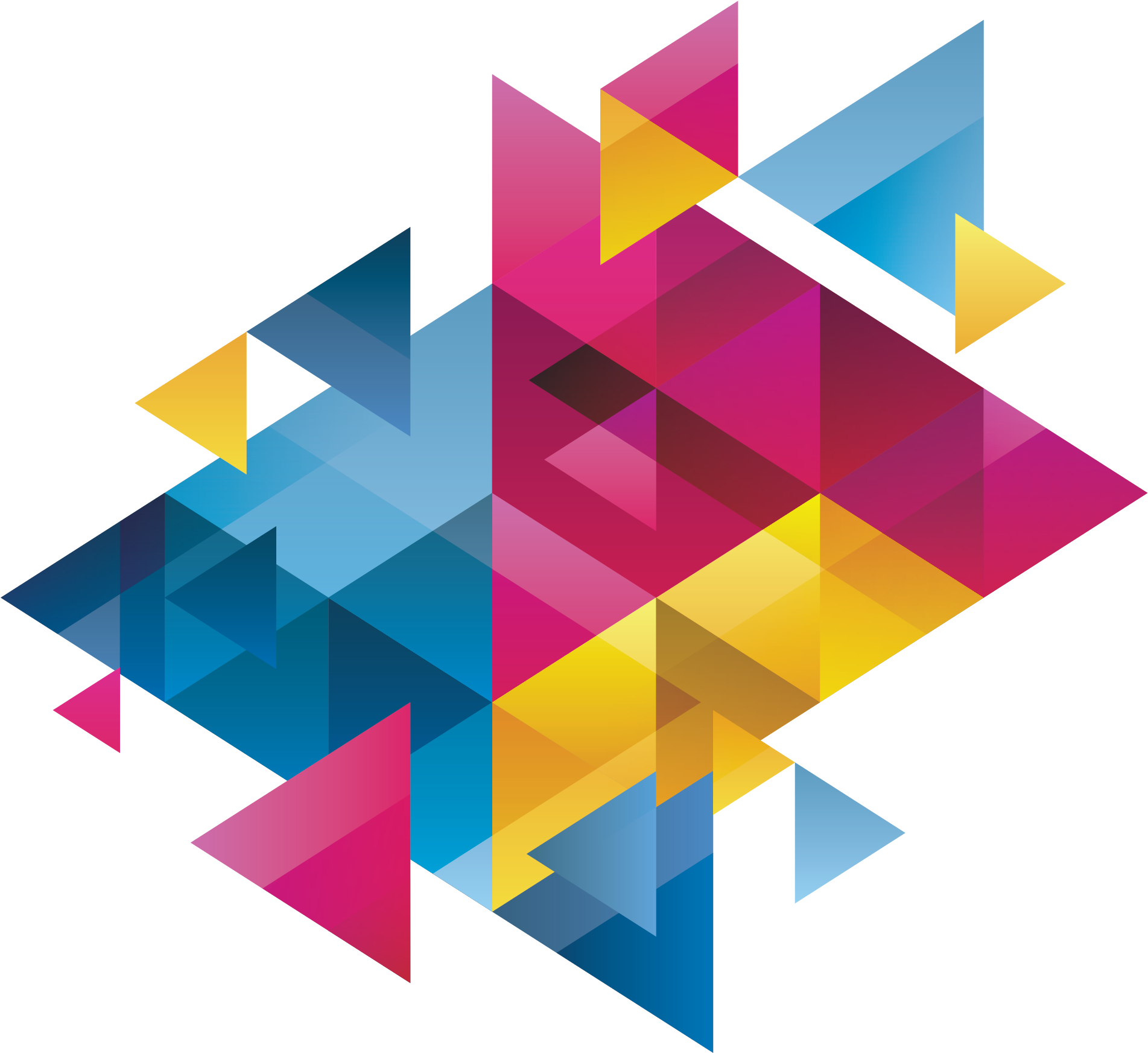 Triangle Abstract Banner Blue Box Banner With Abstract - Asi-provincial Coordination Hello Roma (2552x2621), Png Download