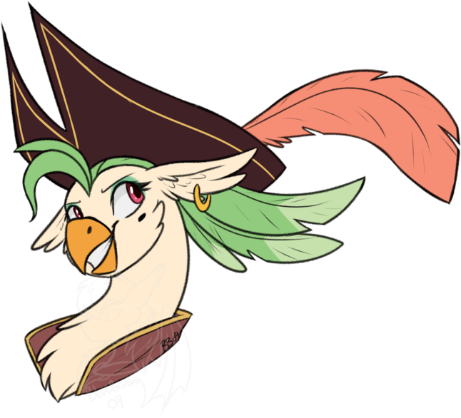 Bluebrush09, Beauty Mark, Bust, Captain Celaeno, Celaenobetes, - Cartoon (774x600), Png Download