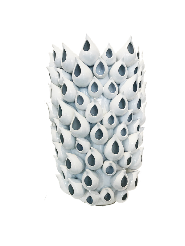 White Urchin Vase - Vase (600x800), Png Download