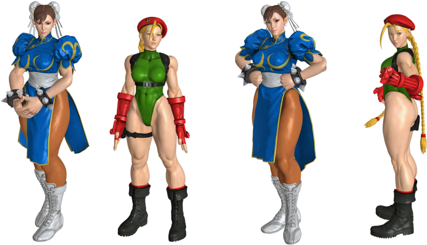 Chun-li X Cammy - Cosplay (1024x576), Png Download