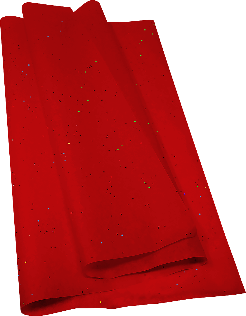 Red Sparkle Glitter Tissue Paper - Paper (842x1080), Png Download