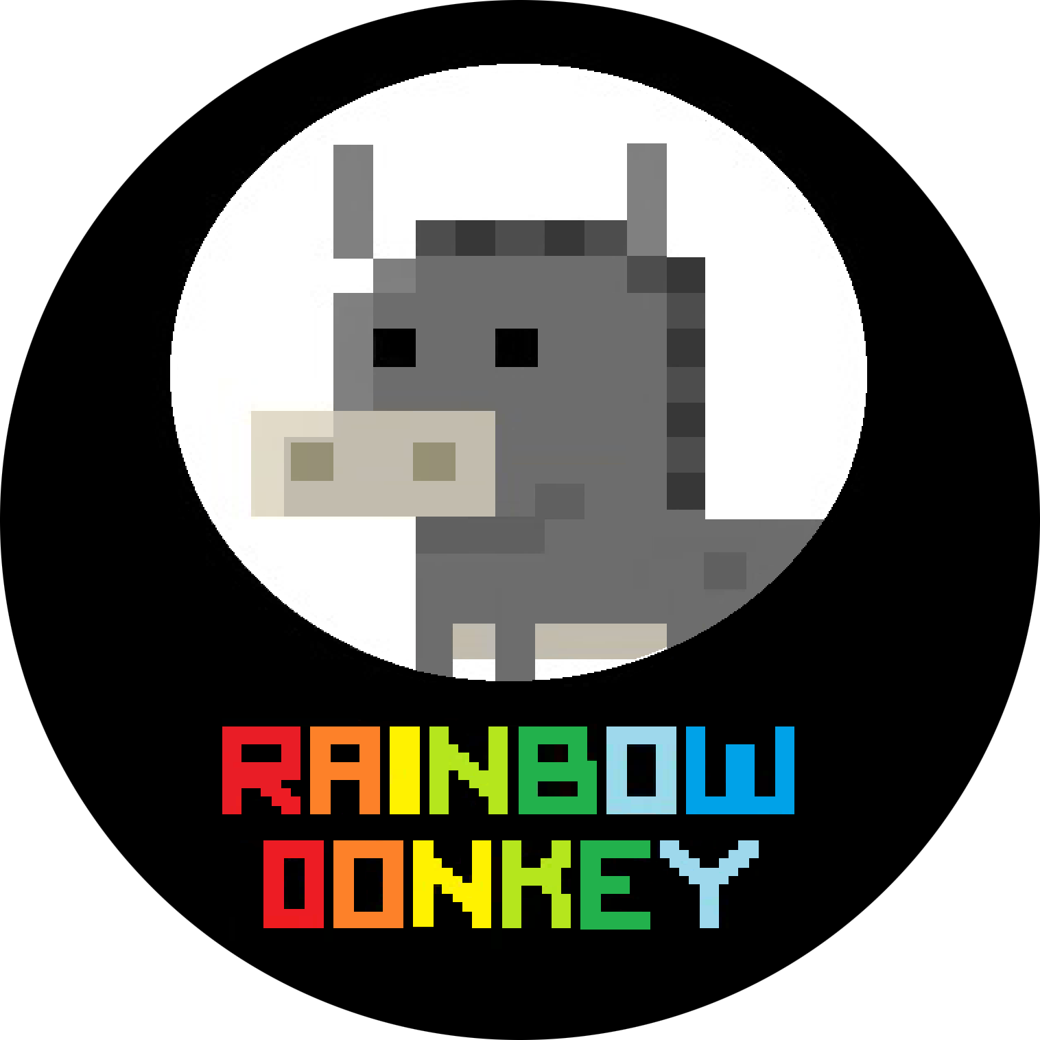 Rainbow Donkeys (1516x1516), Png Download