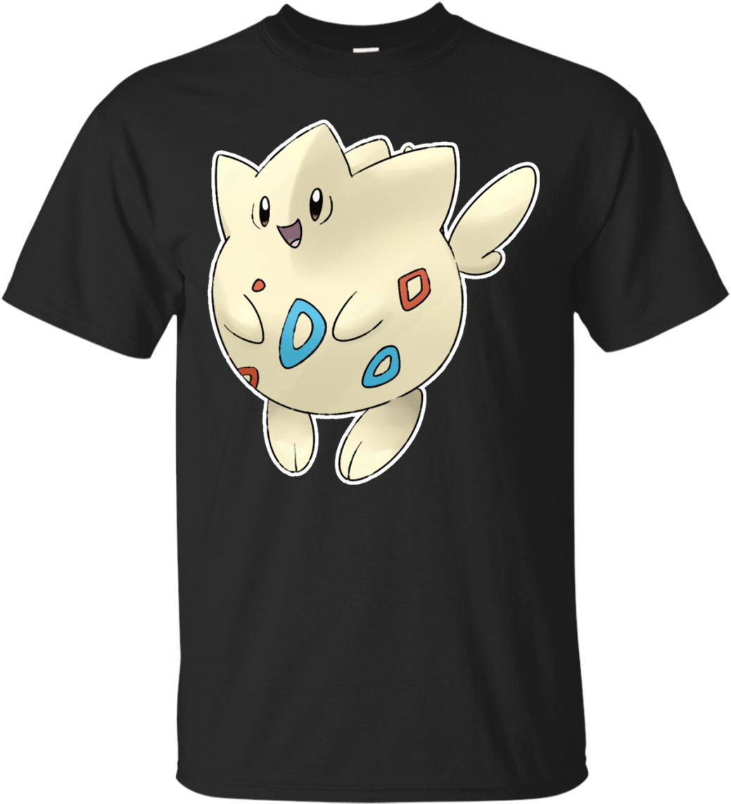 Eggless Togepi Cotton T-shirt - Pogonophile Shirts (1155x1155), Png Download