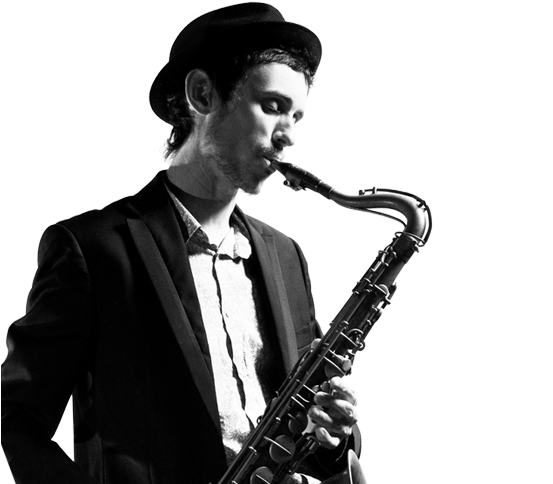 Slide Sax - Saxophonist (963x483), Png Download