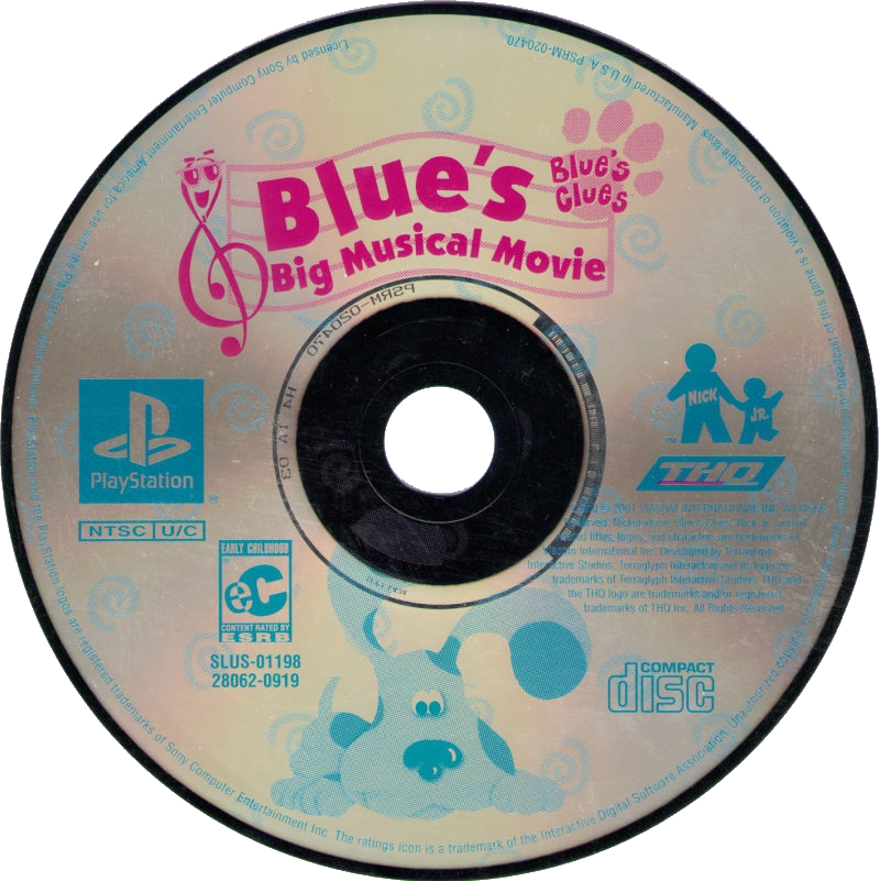 Blue's Clues - Blues Clues Blues Big Musical Movie Dvd (800x801), Png Download