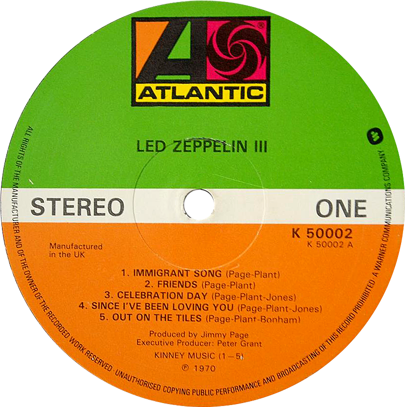 Led Zeppelin Iii 3rd Press K50002 - Yes I Ve Seen All Good People Your Move (831x832), Png Download