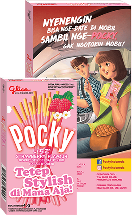 Pocky Strawberry - Flyer (600x782), Png Download