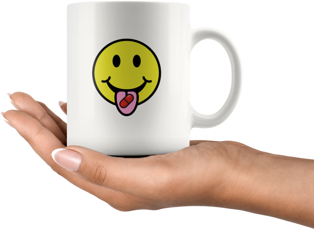 Red Pill Smiley Mug - Mug (1024x1024), Png Download