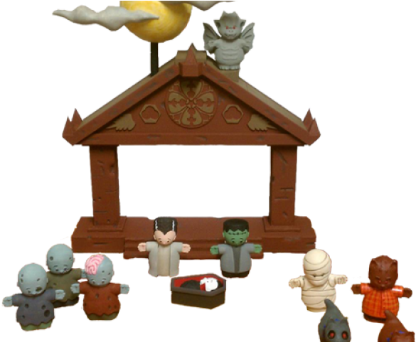 Shepherd Boy Clipart Cartoon Nativity Scene - Halloween Nativity Scene (640x480), Png Download