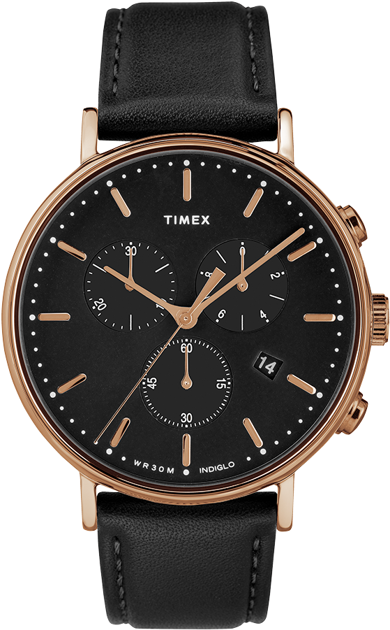 Men Watch Timex Fairfield Chronograph 41mm Leather - Timex Latest Men Watches (750x900), Png Download