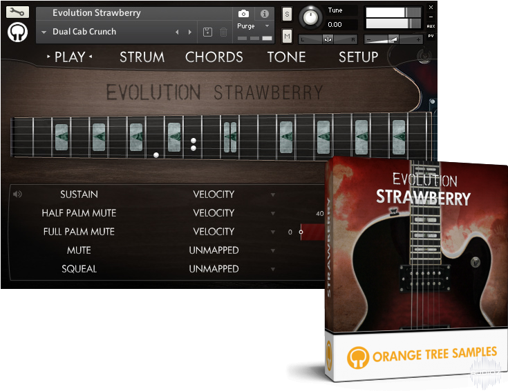 Orange Tree Samples Evolution Electric Guitar Strawberry - Evolution Electric Guitar Strawberry Full Download (734x574), Png Download