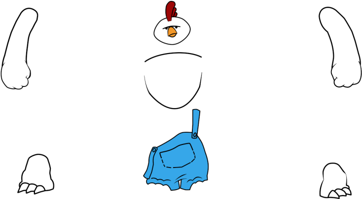 I Want To Be Able To Rig His Overalls To His Body (800x450), Png Download