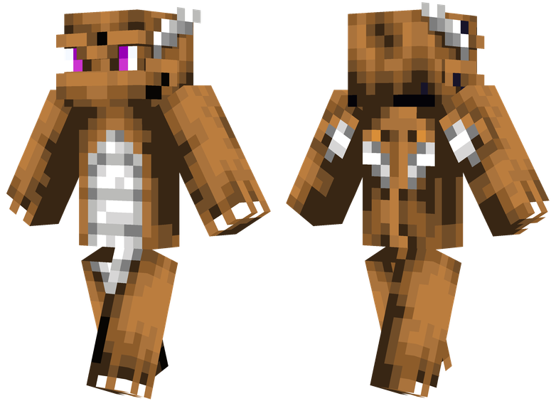 Gwen The Dragon - Minecraft Hamburger Head Skin (804x576), Png Download