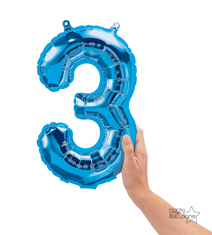 3 - Numbers Transparent 3 Balloon (1000x1000), Png Download