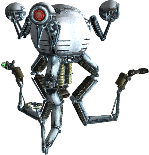 Image - Mr Gutsy Fallout (687x693), Png Download