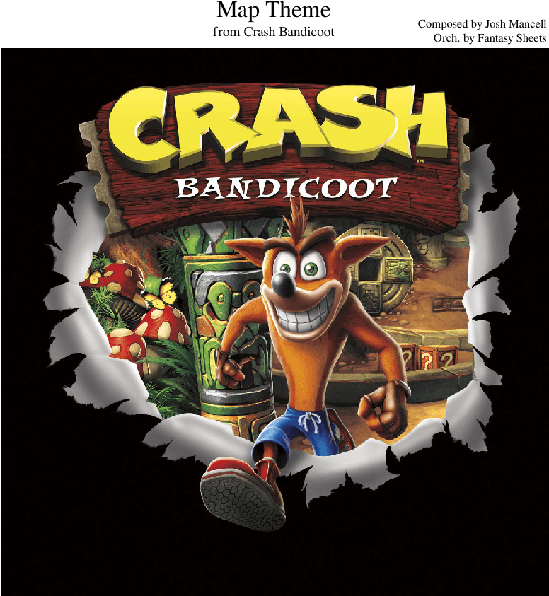 Crash Bandicoot - Map Theme - Crash Bandicoot 1 N Sane Trilogy (850x1100), Png Download