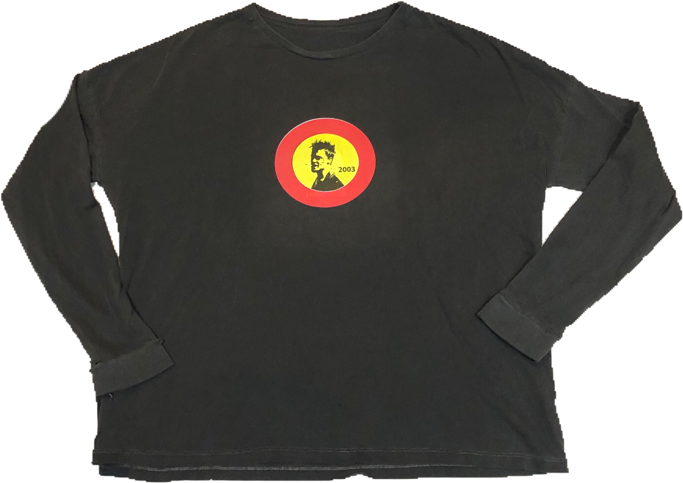 Brad Pitt Small Yellow/red 1/1 - Long-sleeved T-shirt (1536x2048), Png Download