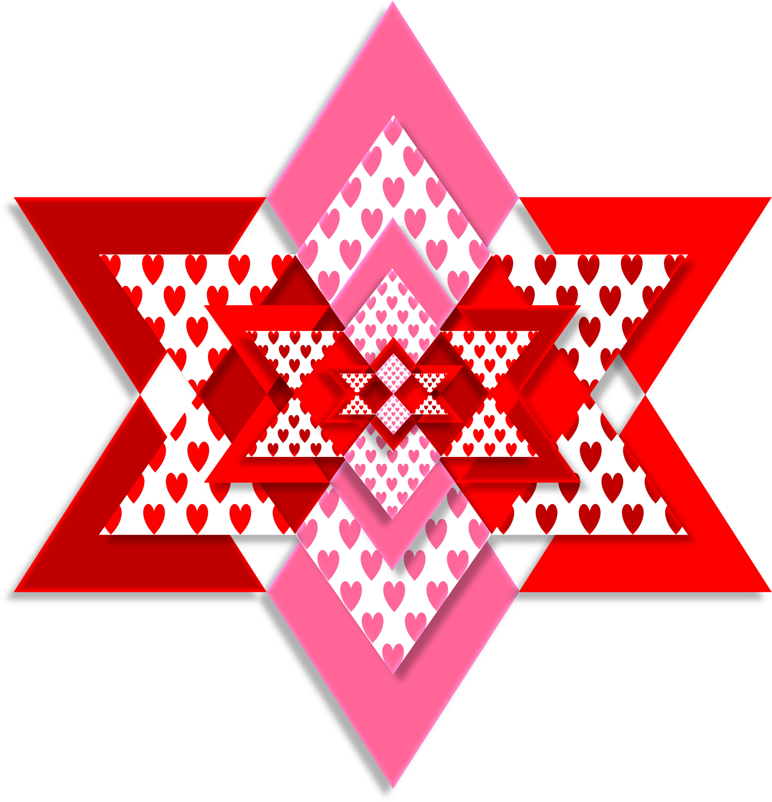 Valentine Heart Love Pattern 628031 (2697x2803), Png Download