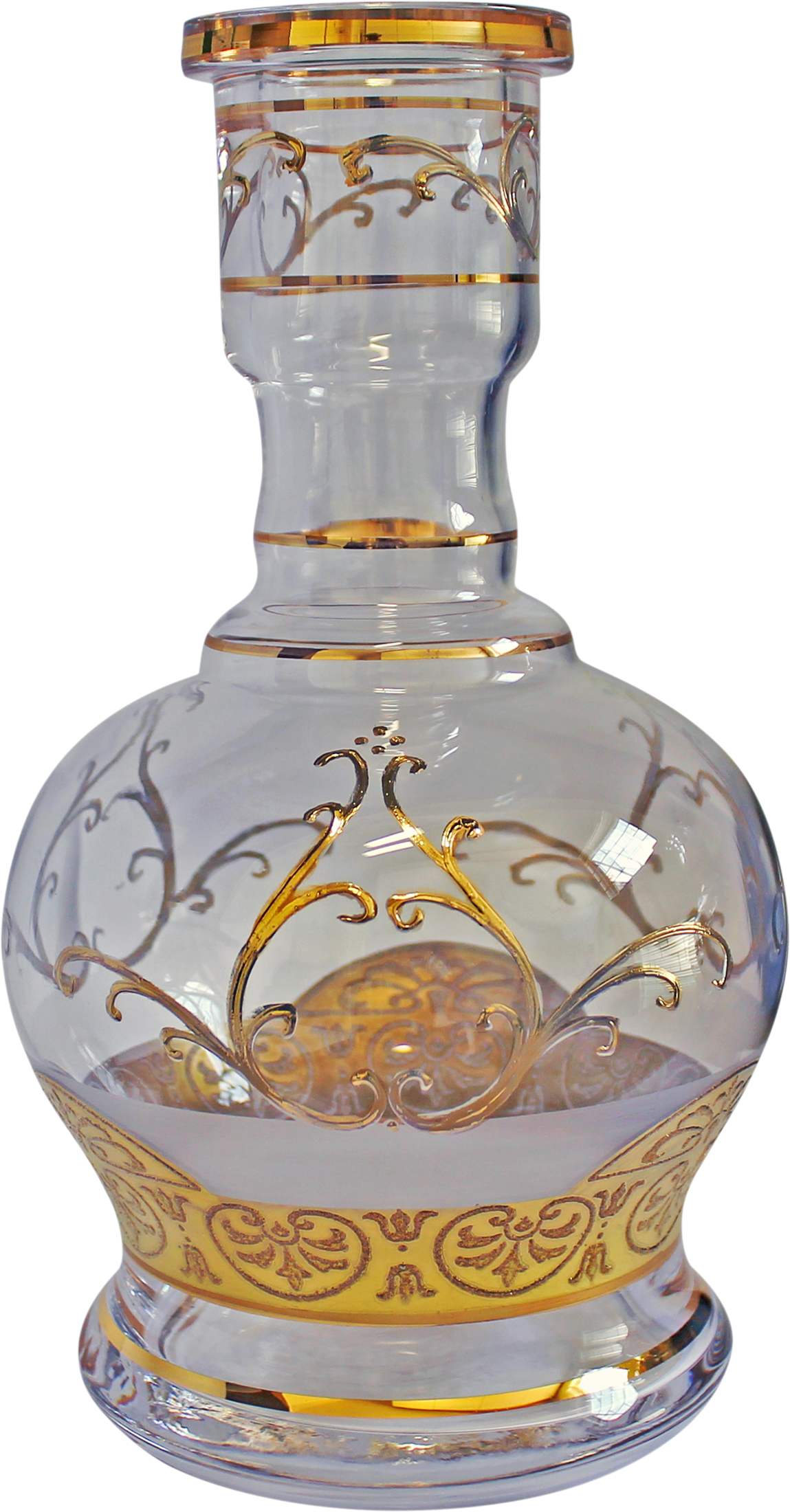 Jumbo Médio Jateado Transparente Arabesco - Glass Bottle (1149x2200), Png Download