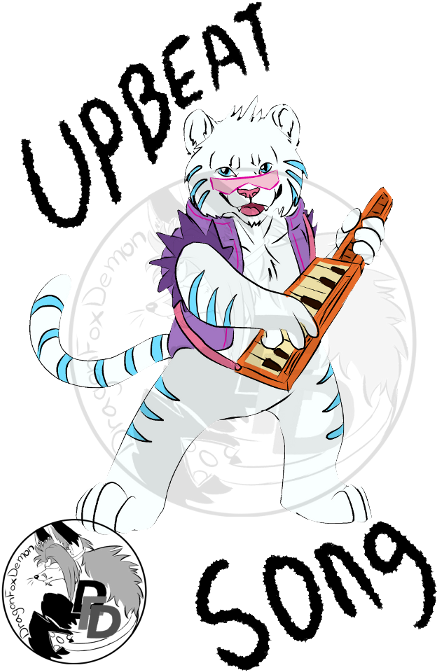 Fanart Upbeat Tiger - Teen Titans Go Up Beat Song Tiger (496x700), Png Download