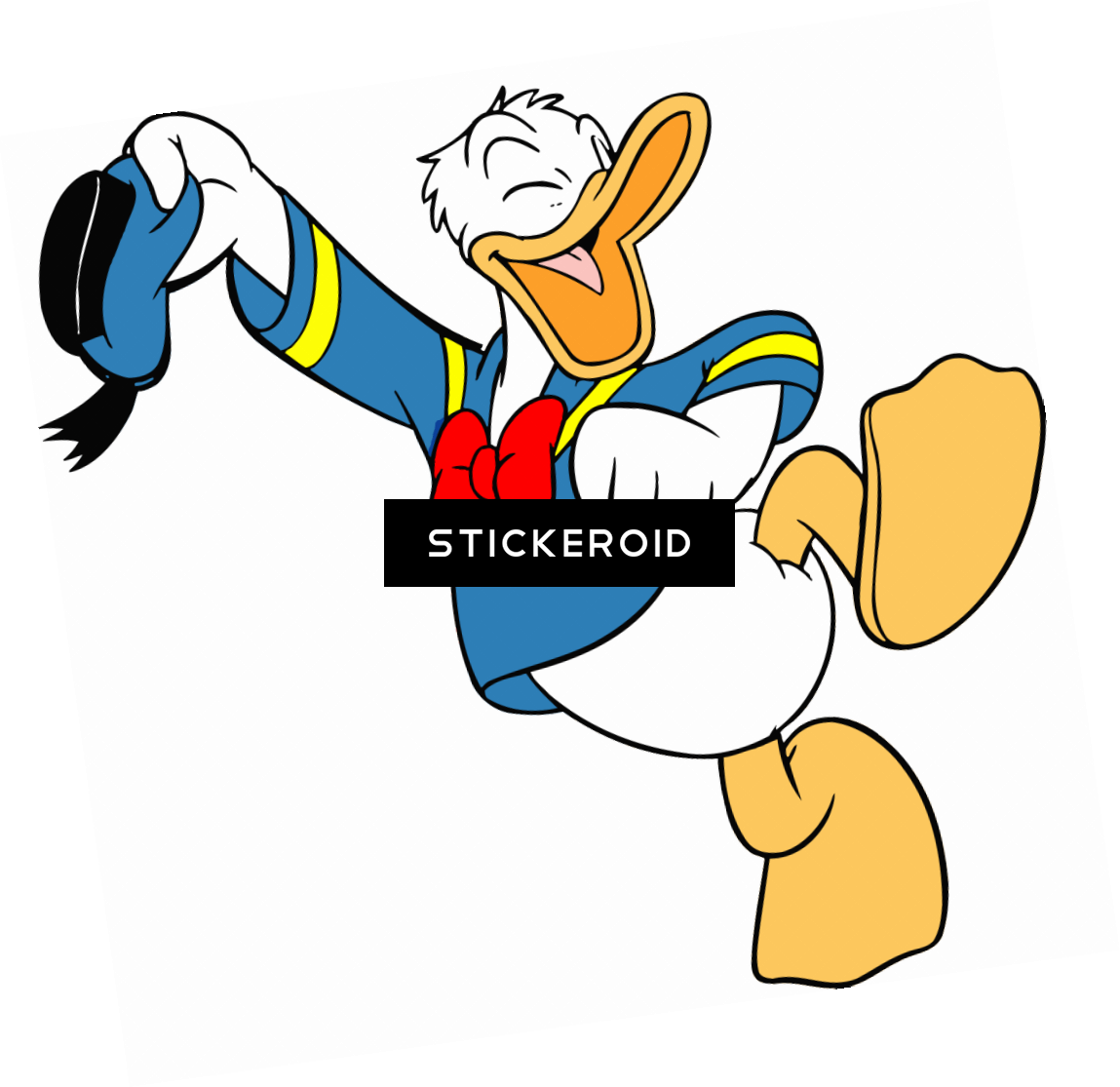 Donald Duck Pointing - Hello Donald Duck (1149x1115), Png Download