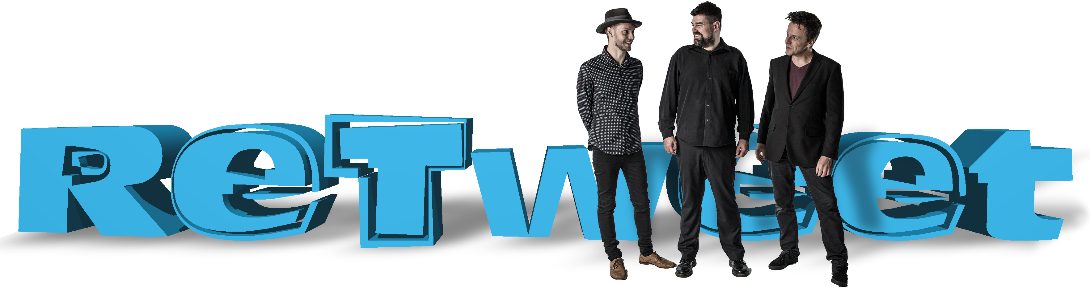 Retweet Cover Band Tasmania - Standing (3583x1075), Png Download