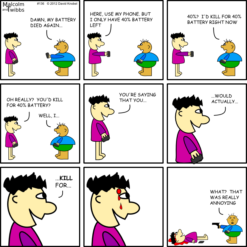 Low Battery 07/13/2012 - Cartoon (856x856), Png Download