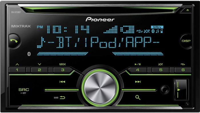Paqb004 Fhx731bt Pioneer 2 Bocinas Jvc - Pioneer Stereo Double Din (700x700), Png Download