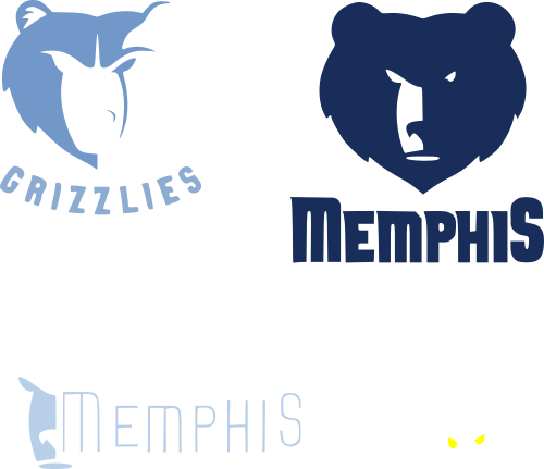 Memphis Grizzlies (500x431), Png Download