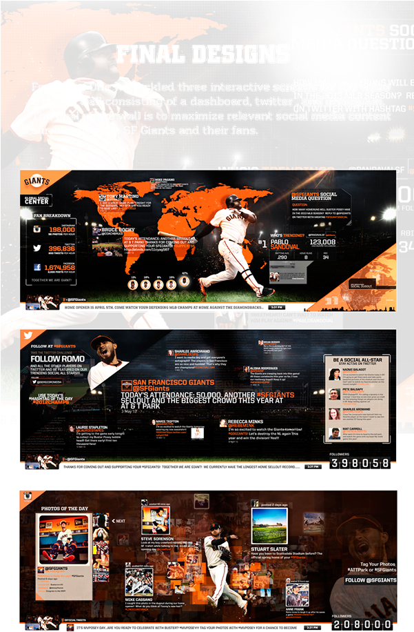San Francisco Giants Social Media Cafe Digital Signage - Flyer (600x975), Png Download