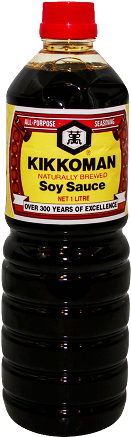 Kikkoman Soy Sauce 1 Ltr (1000x1000), Png Download