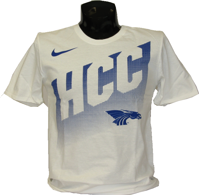 Nike S/s White Tee With Power Dragon Logo Stamped In - Active Shirt (720x733), Png Download