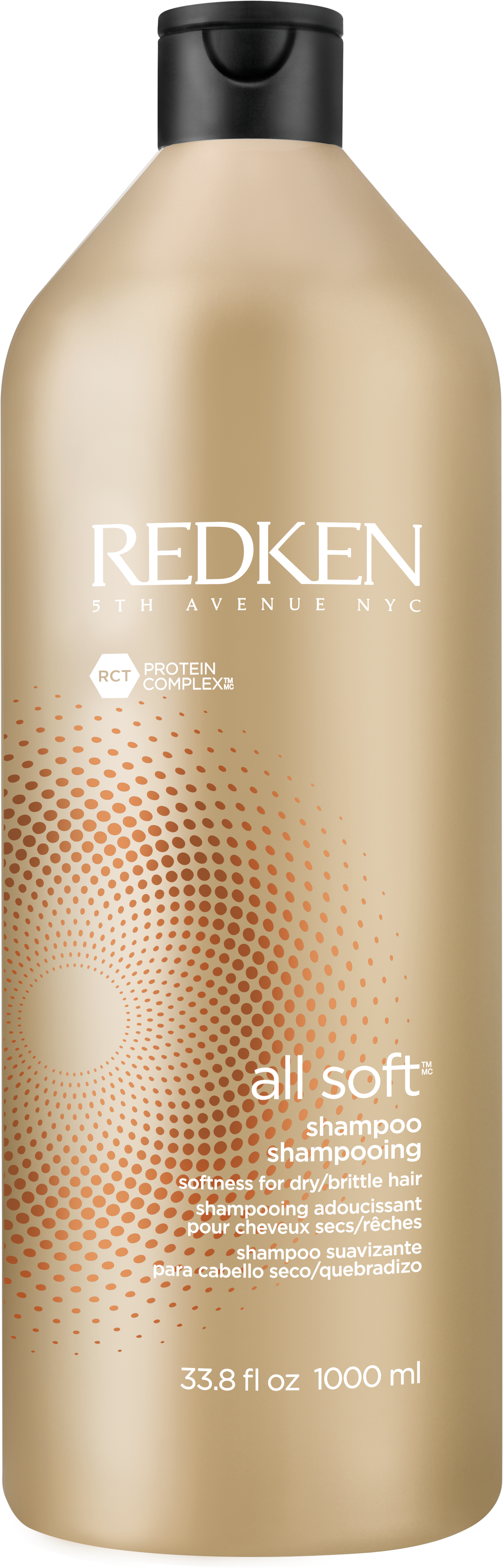 Redken All Soft™ Shampoo - Redken (1545x4812), Png Download