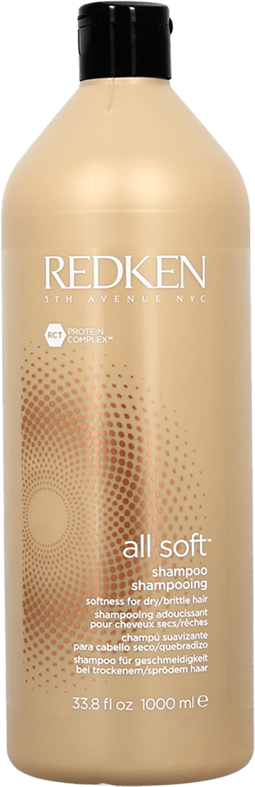 Redken All Soft Shampoo For Dry Hair 1000ml - Plastic Bottle (1200x1200), Png Download