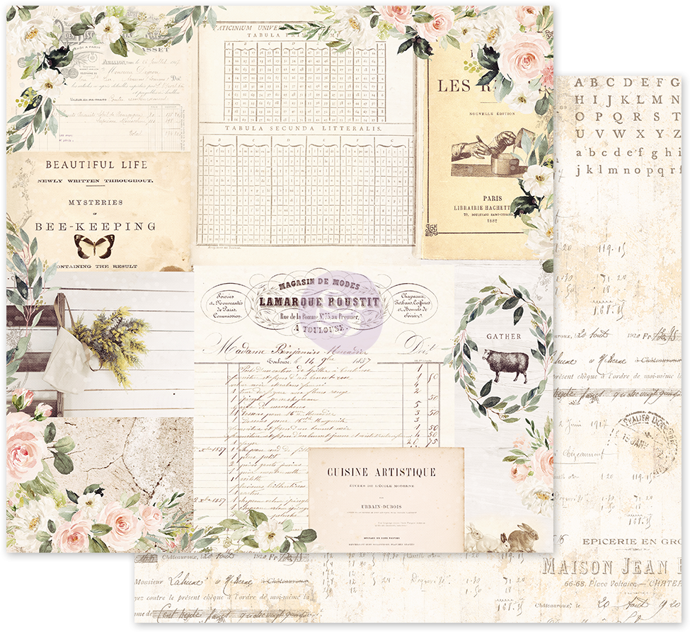Spring Farmhouse 12 X 12 Paper Pack/ 6 Sheets - Paper (1000x1000), Png Download