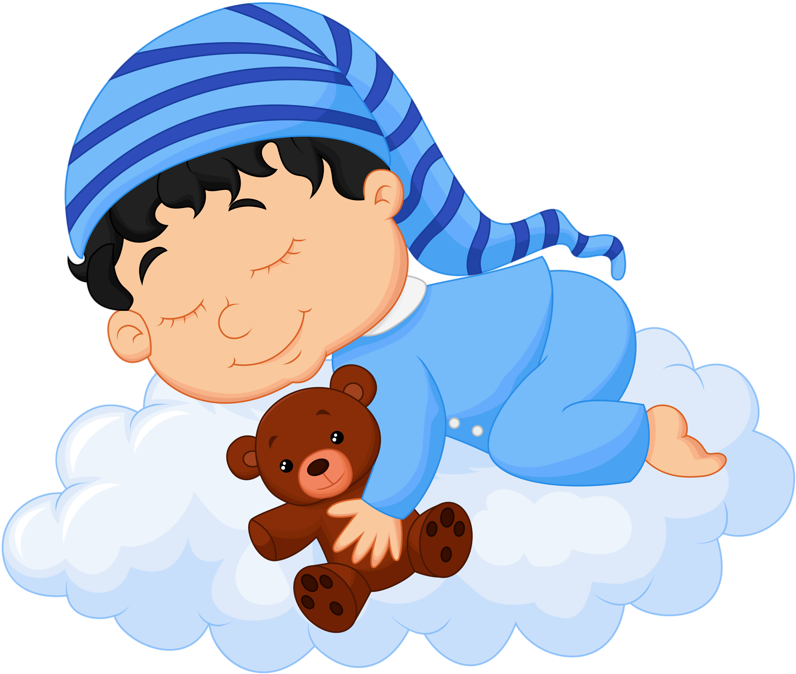 1 [преобразованный] - Kinder Schlafen Clipart (800x746), Png Download