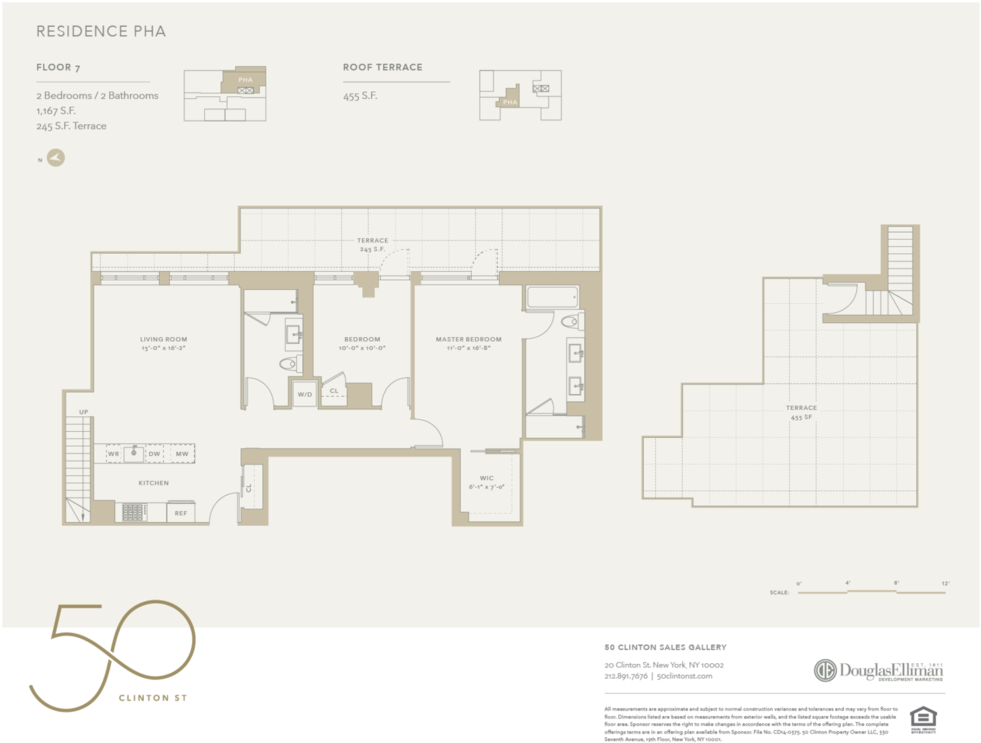 50clinton Floorplan Pha - Floor Plan (1000x773), Png Download