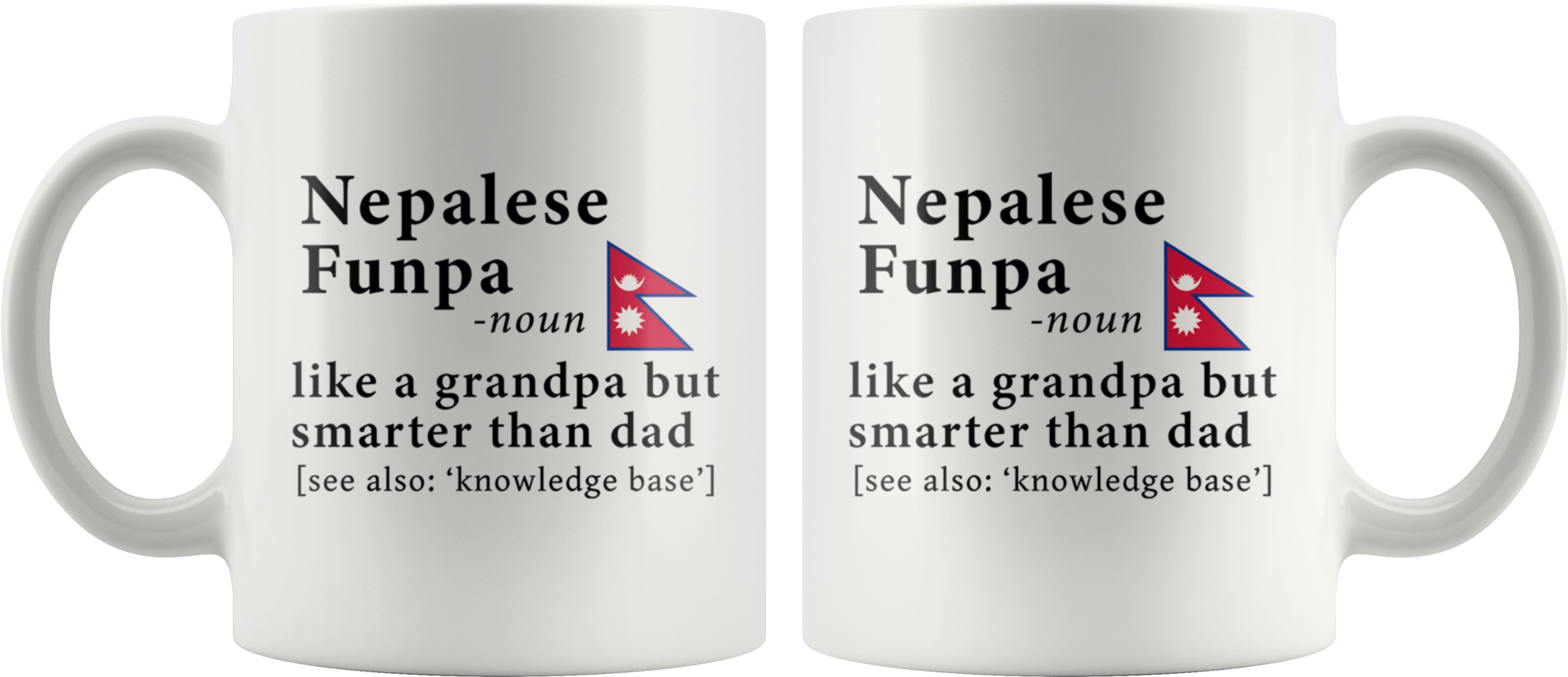 Nepalese Funpa Definition Nepal Flag Grandpa Day - Mug (2000x2000), Png Download
