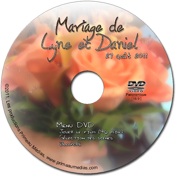 Wedding Lyne Et Daniel Label Dvd - Cd (600x602), Png Download