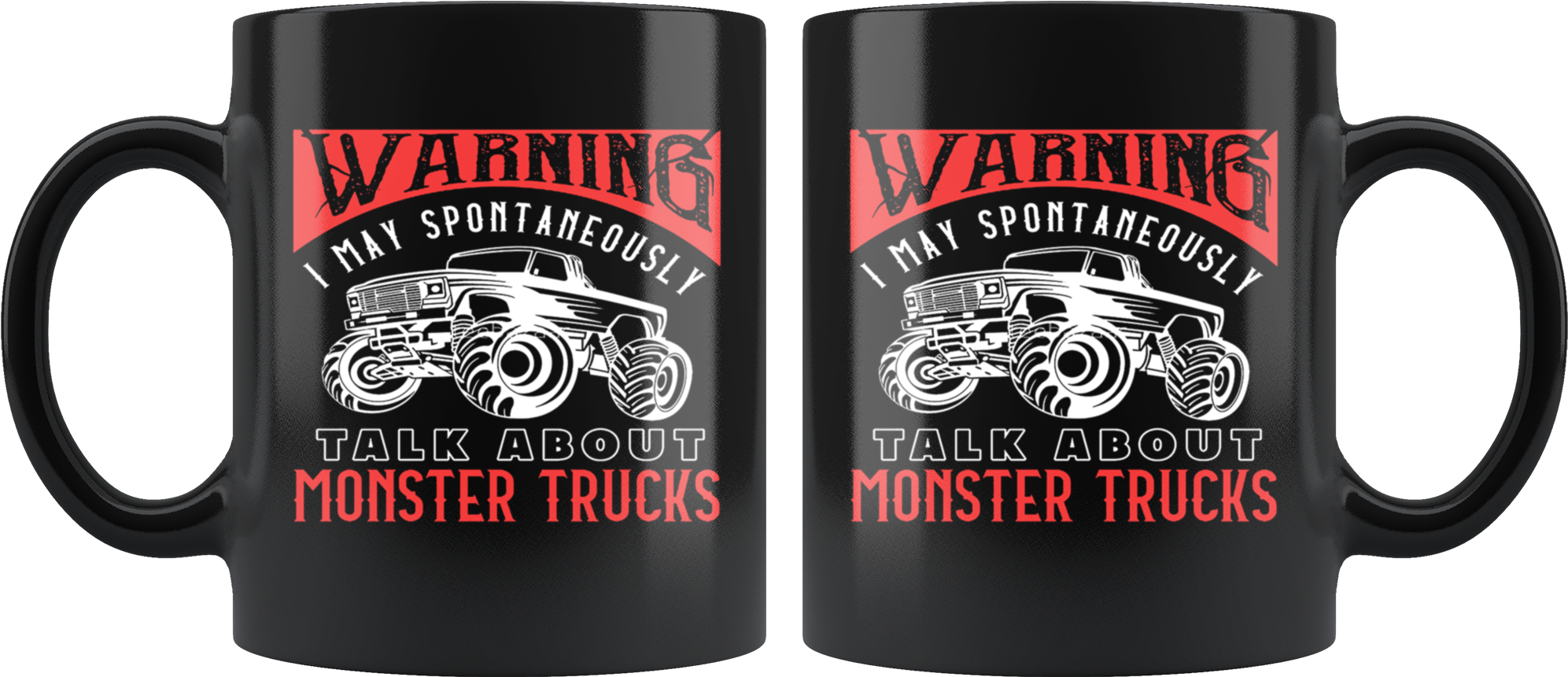 Talk About Monster Trucks Mug - Mug (2000x2000), Png Download