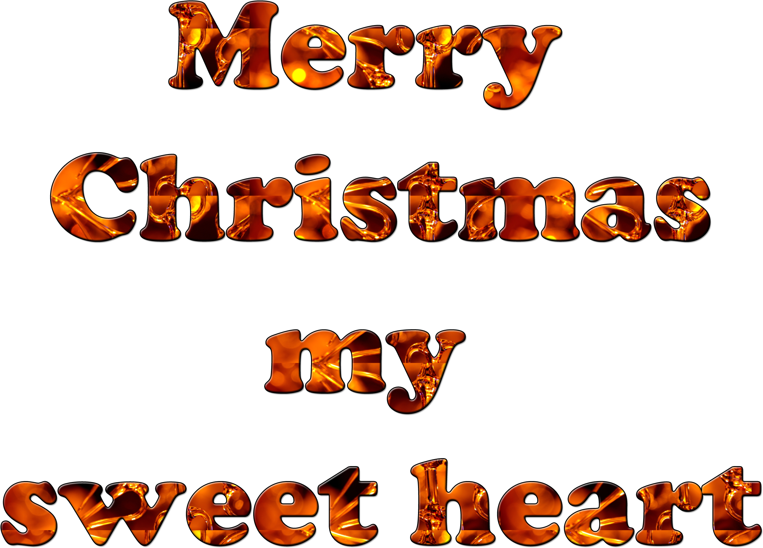 Merry Christmas Sweet Heart - Poster (4000x2800), Png Download