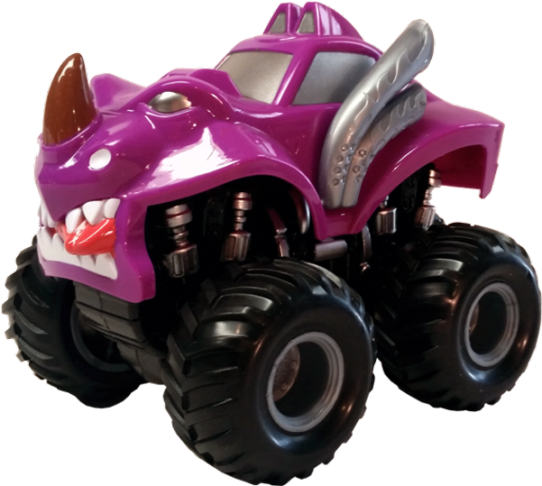 “monster Face” Monster Truck 5″ Race Track Wholesale - Monster Truck (600x750), Png Download