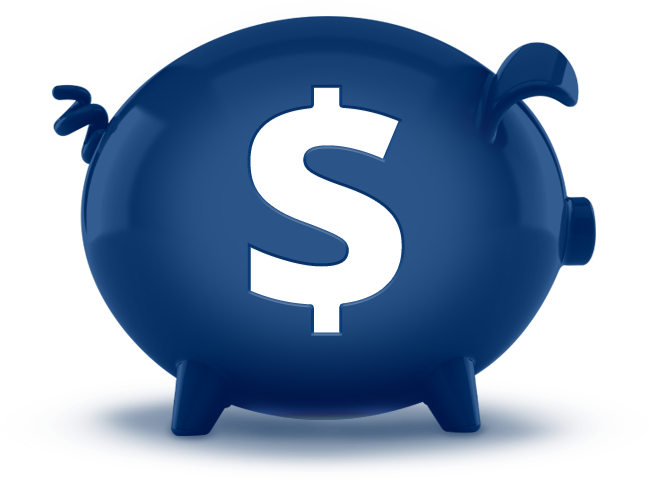 3d Blue Savings Accounts Piggy Bank Featuredcontent - Savings Blue (700x700), Png Download